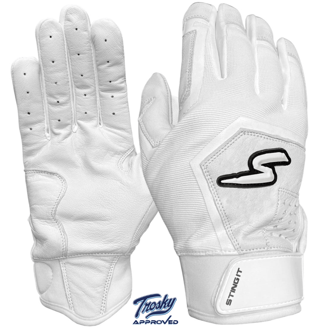 Sting Squad Batting Gloves - White Out - Maximum Velocity Sports