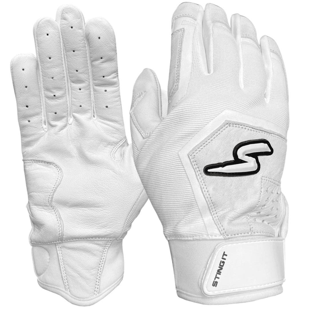 Sting Squad Batting Gloves - White Out - Maximum Velocity Sports