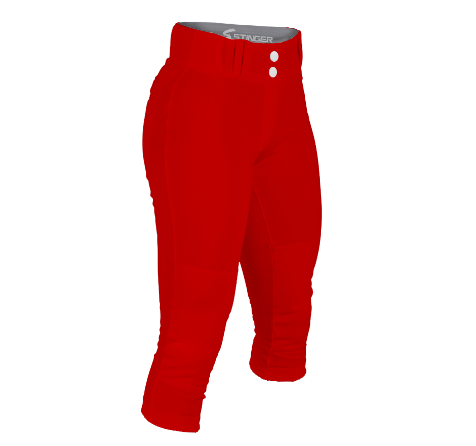 Stinger Premium Fastpitch Softball Pants - Red - Maximum Velocity Sports