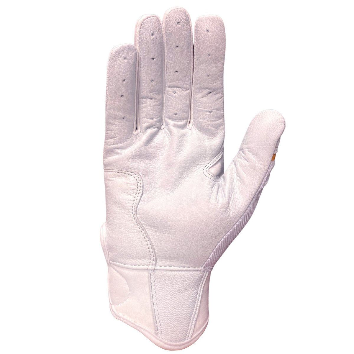 Sting Squad Batting Gloves - White & Gold Chrome - Maximum Velocity Sports