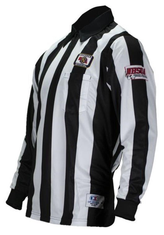Sublimated Nebraska [NSAA] Long Sleeve Football Shirt - Maximum Velocity Sports