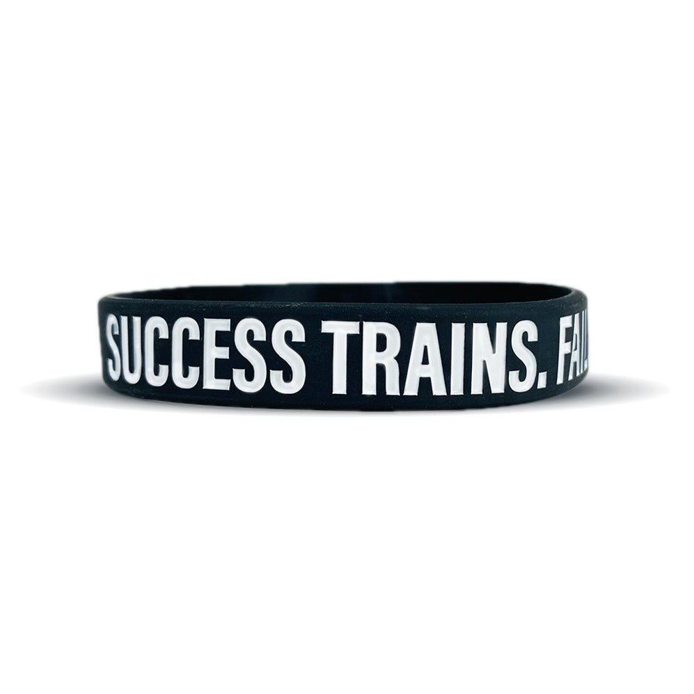 SUCCESS TRAINS. FAILURE COMPLAINS. Wristband - Maximum Velocity Sports