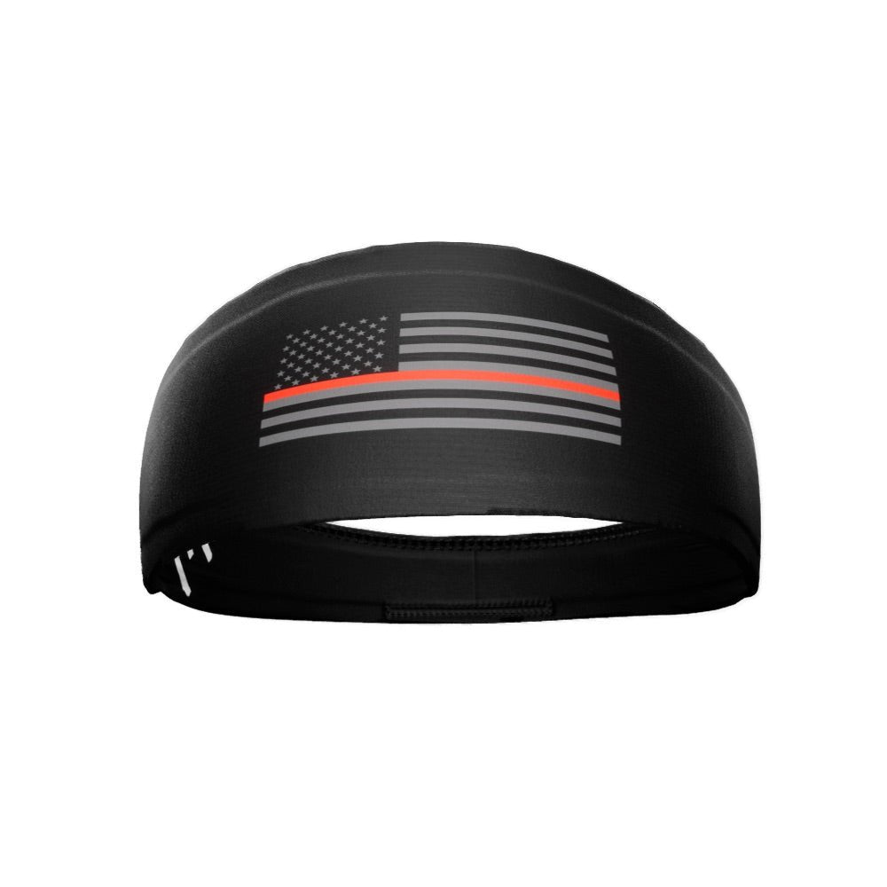 Tactical Thin Red Line USA Flag Headband - Maximum Velocity Sports