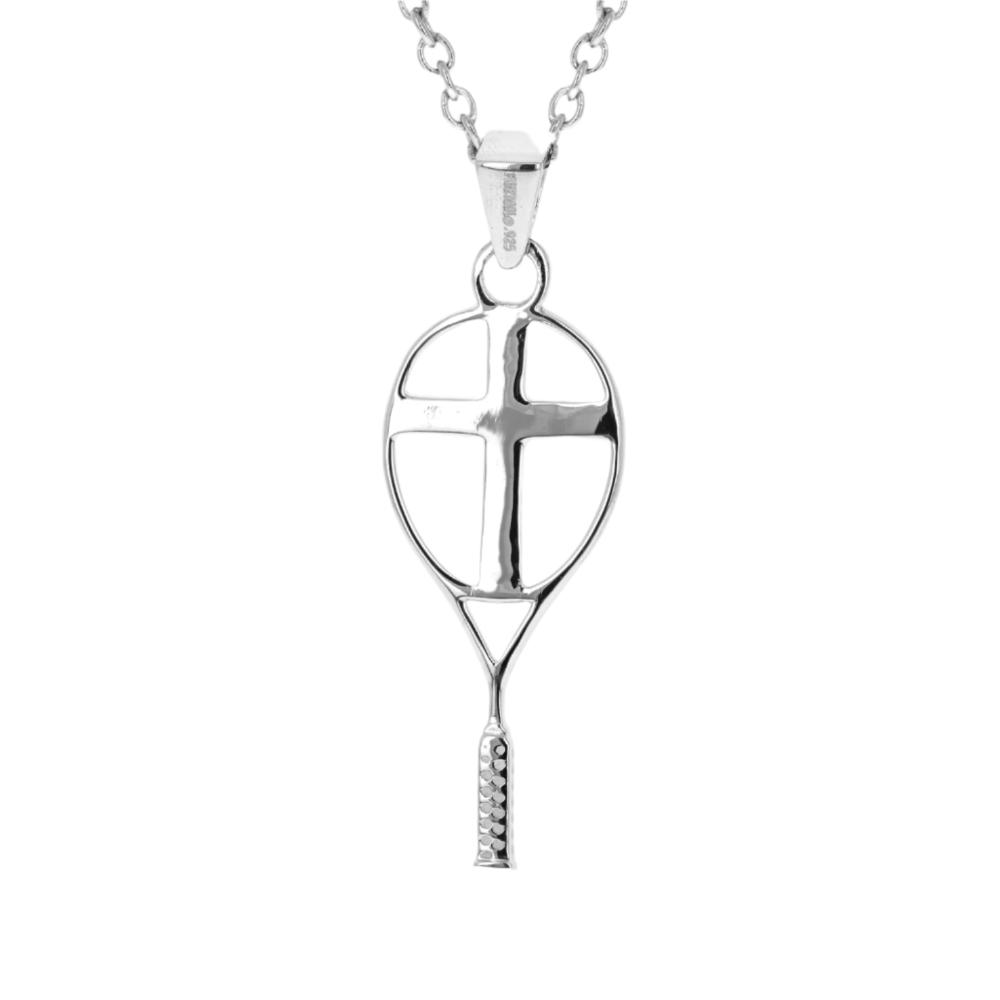 Tennis Racket Cross Necklace - Maximum Velocity Sports