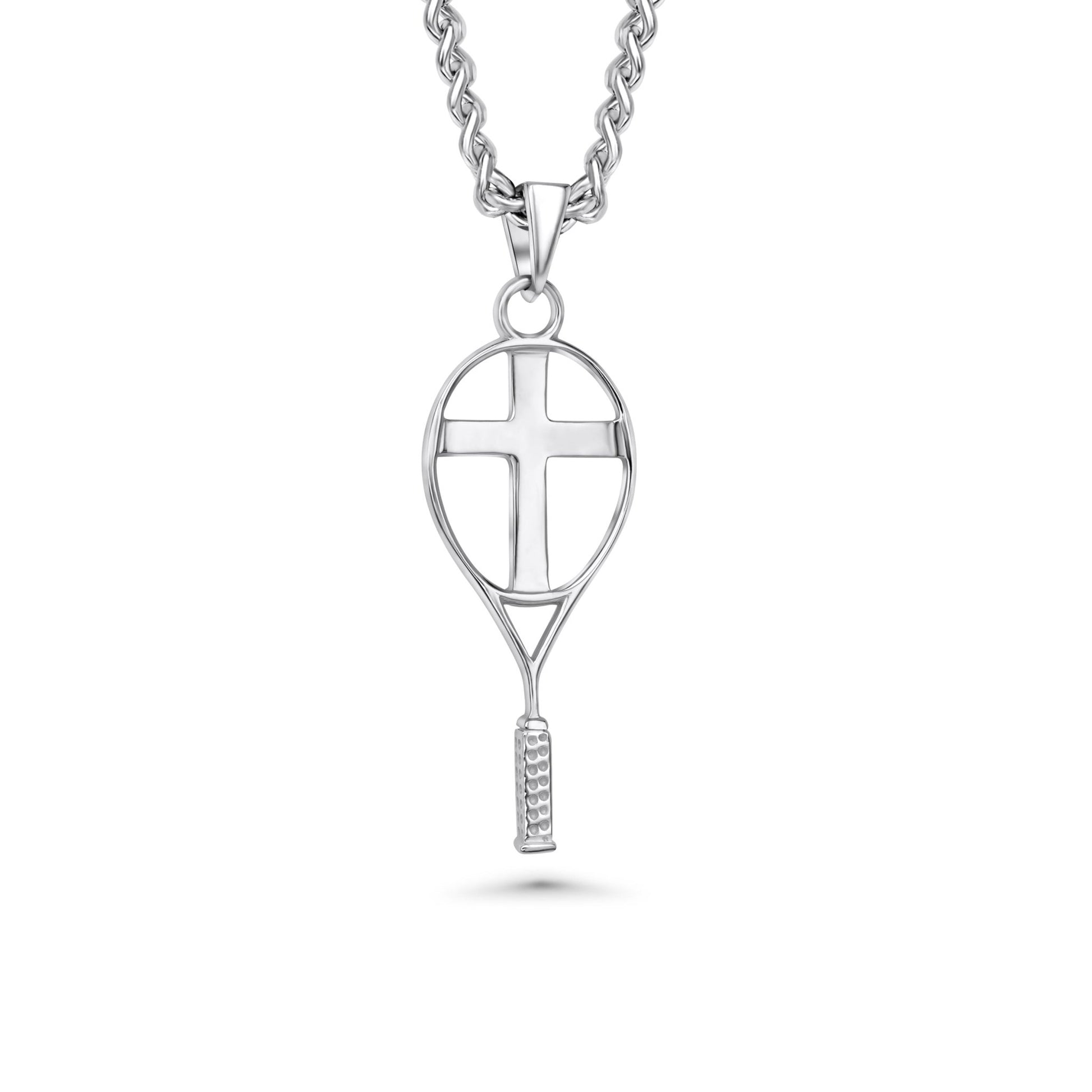 Tennis Racket Cross Necklace - Maximum Velocity Sports