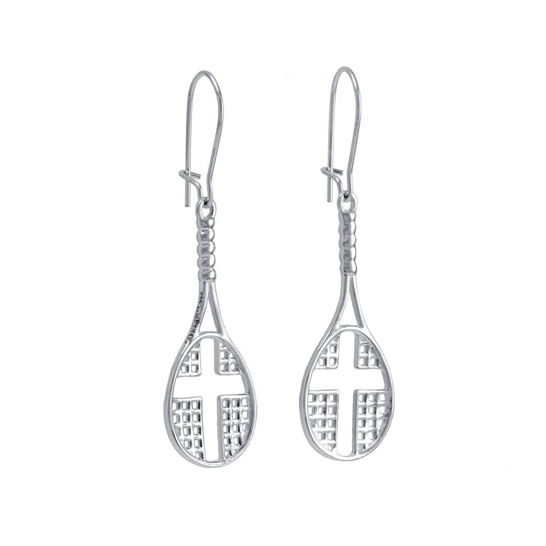 Tennis Racket Dangle Earrings - Maximum Velocity Sports