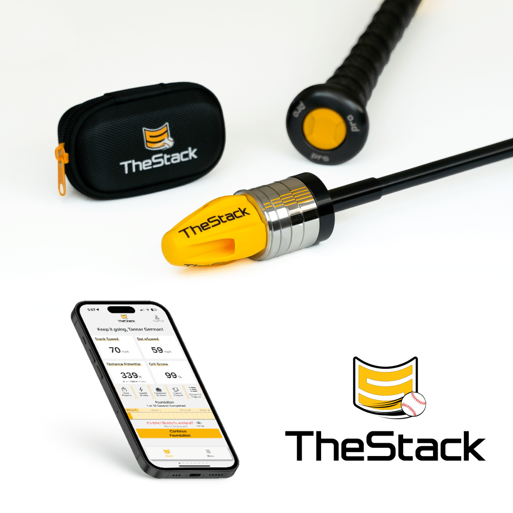 TheStack Bat - Includes integrated Speed Sensor and Award Winning App - Maximum Velocity Sports