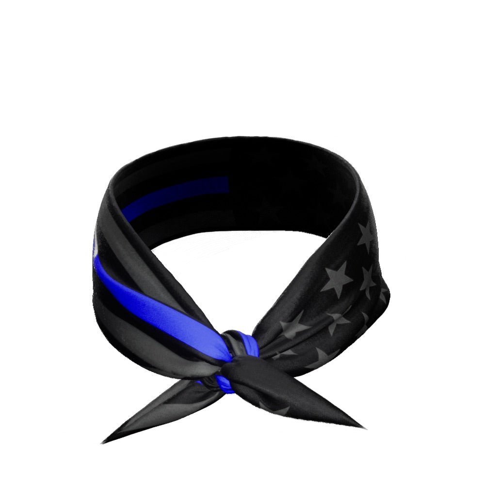 Thin Blue Line Tie Headband - Maximum Velocity Sports