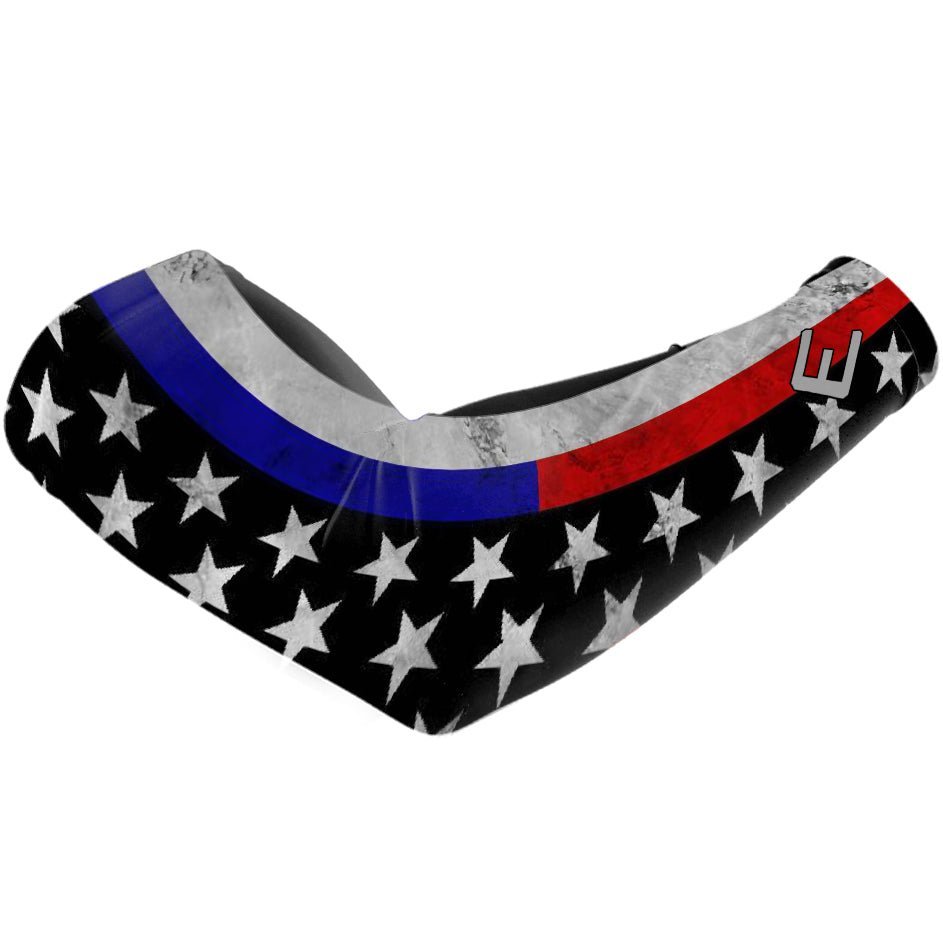 Thin Red & Blue Line Arm Sleeve - Maximum Velocity Sports