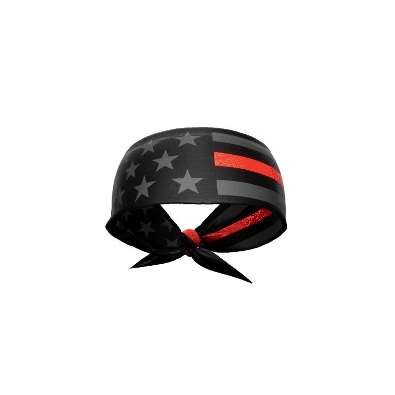 Thin Red Line Tie Headband - Maximum Velocity Sports