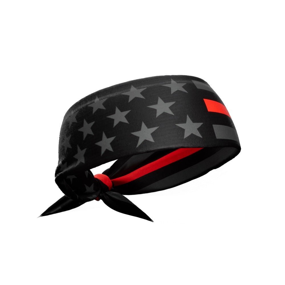 Thin Red Line Tie Headband - Maximum Velocity Sports