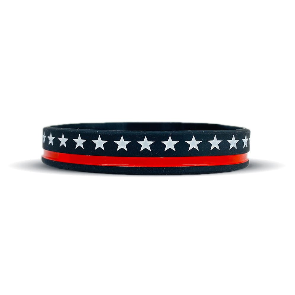 Thin Red Line Wristband - Maximum Velocity Sports