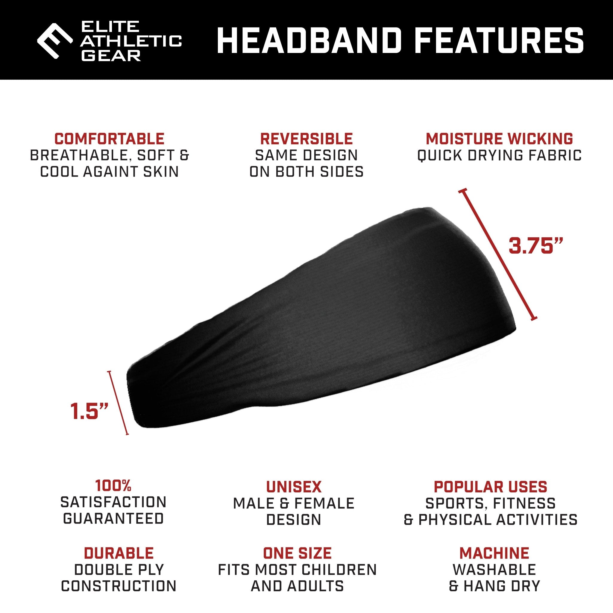Thin White Line Headband - Maximum Velocity Sports