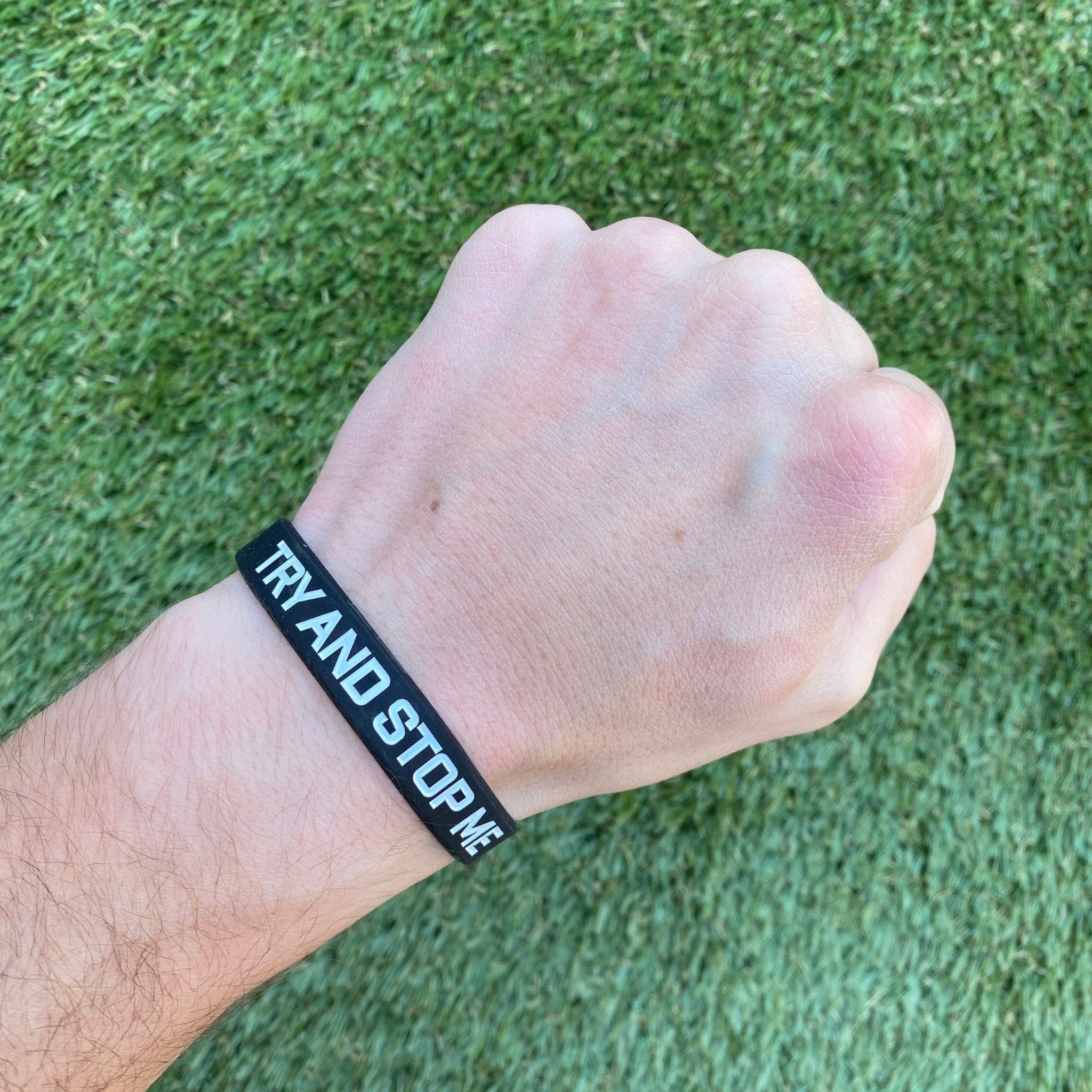 TRY AND STOP ME Wristband - Maximum Velocity Sports