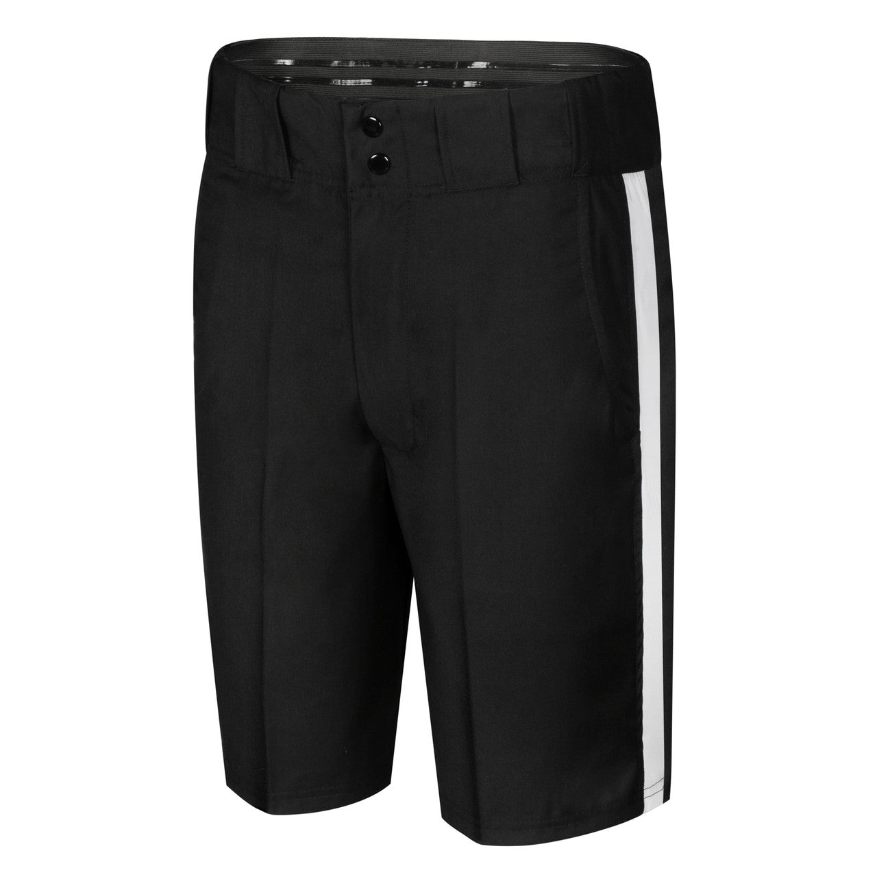 United Attire Football Short Black w/ White Stripe - Maximum Velocity Sports