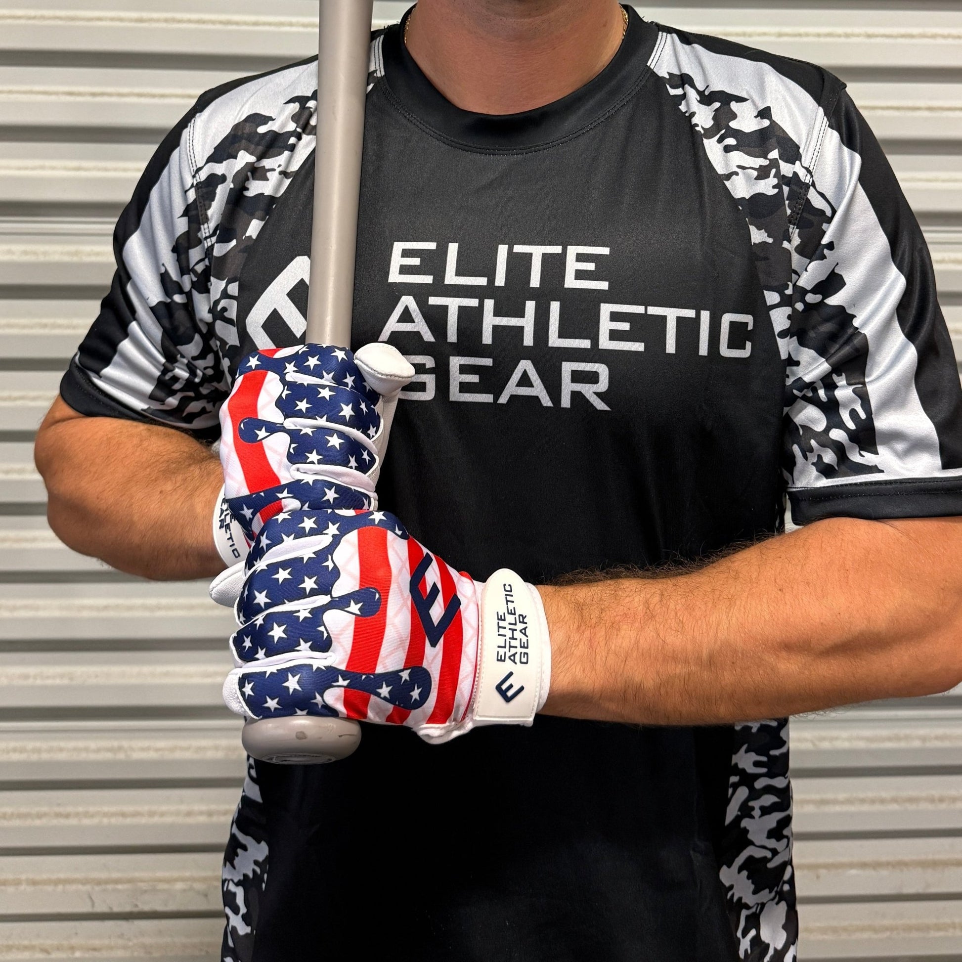 USA Flag Ice Cream Batting Gloves - Maximum Velocity Sports