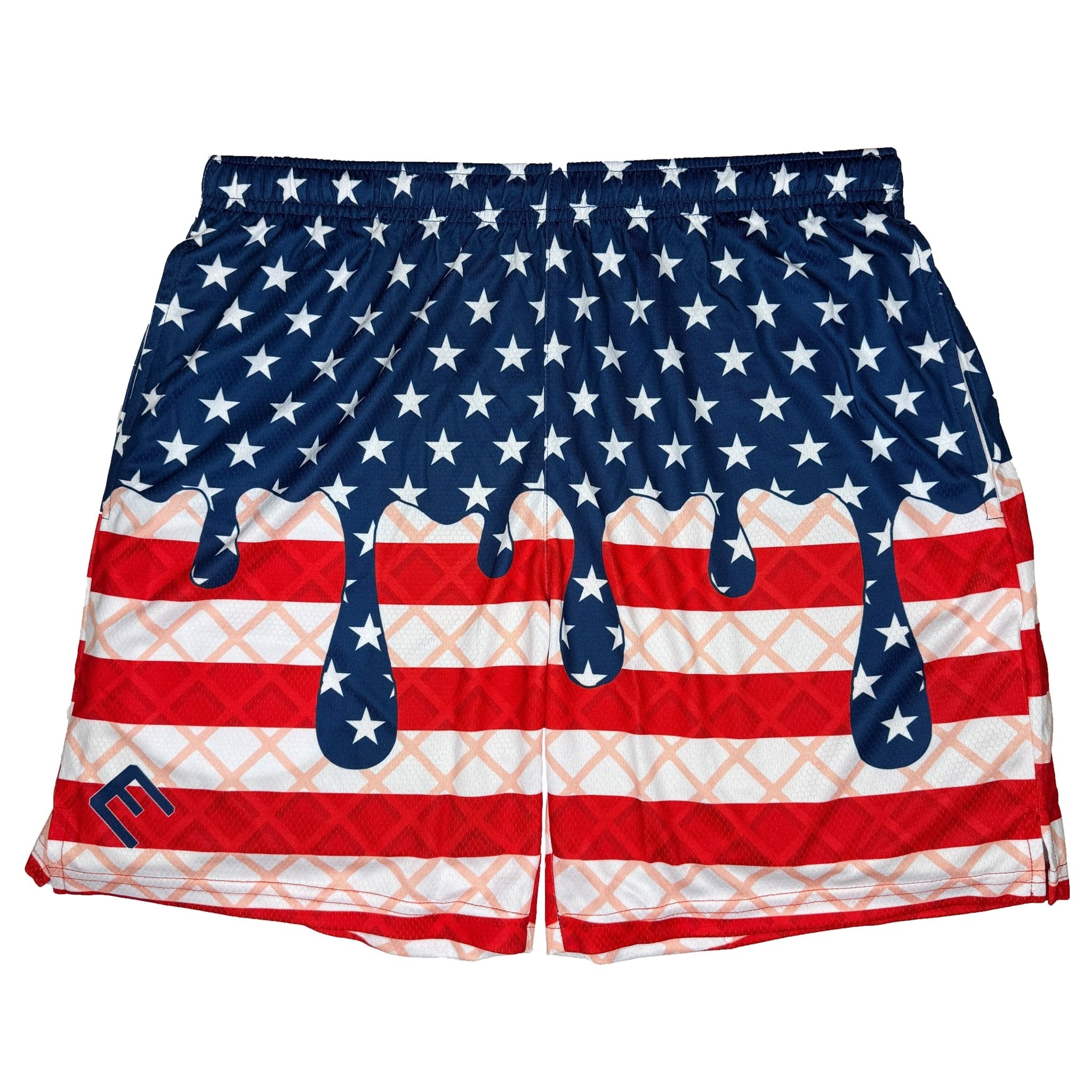 USA Flag Ice Cream Shorts - Maximum Velocity Sports