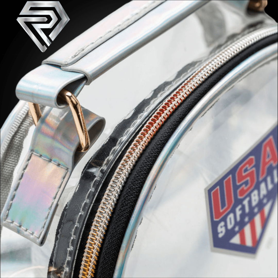 USA Softball Clear Stadium Bag Clear - Rosie's Nothing to Hide Cross - Body Bag - Maximum Velocity Sports