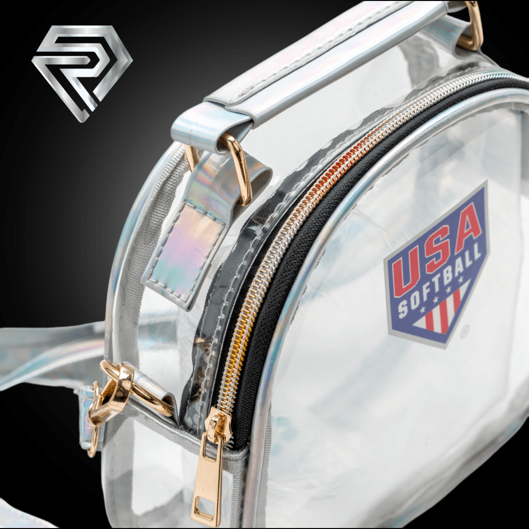 USA Softball Clear Stadium Bag Clear - Rosie's Nothing to Hide Cross - Body Bag - Maximum Velocity Sports