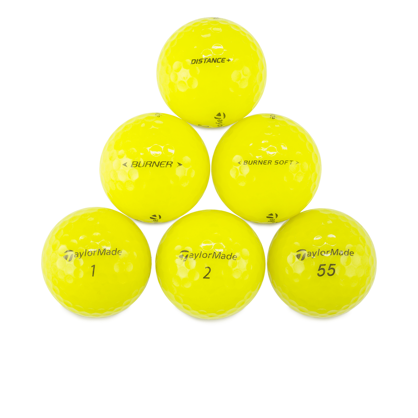 Used TaylorMade Yellow Mix Golf Balls - 1 Dozen - Maximum Velocity Sports