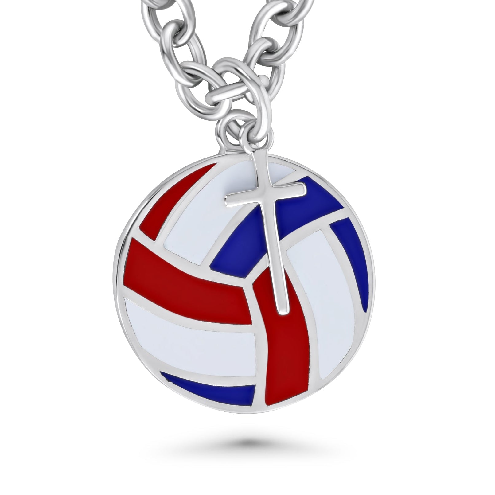 Volleyball Dangle Cross Necklace - Maximum Velocity Sports