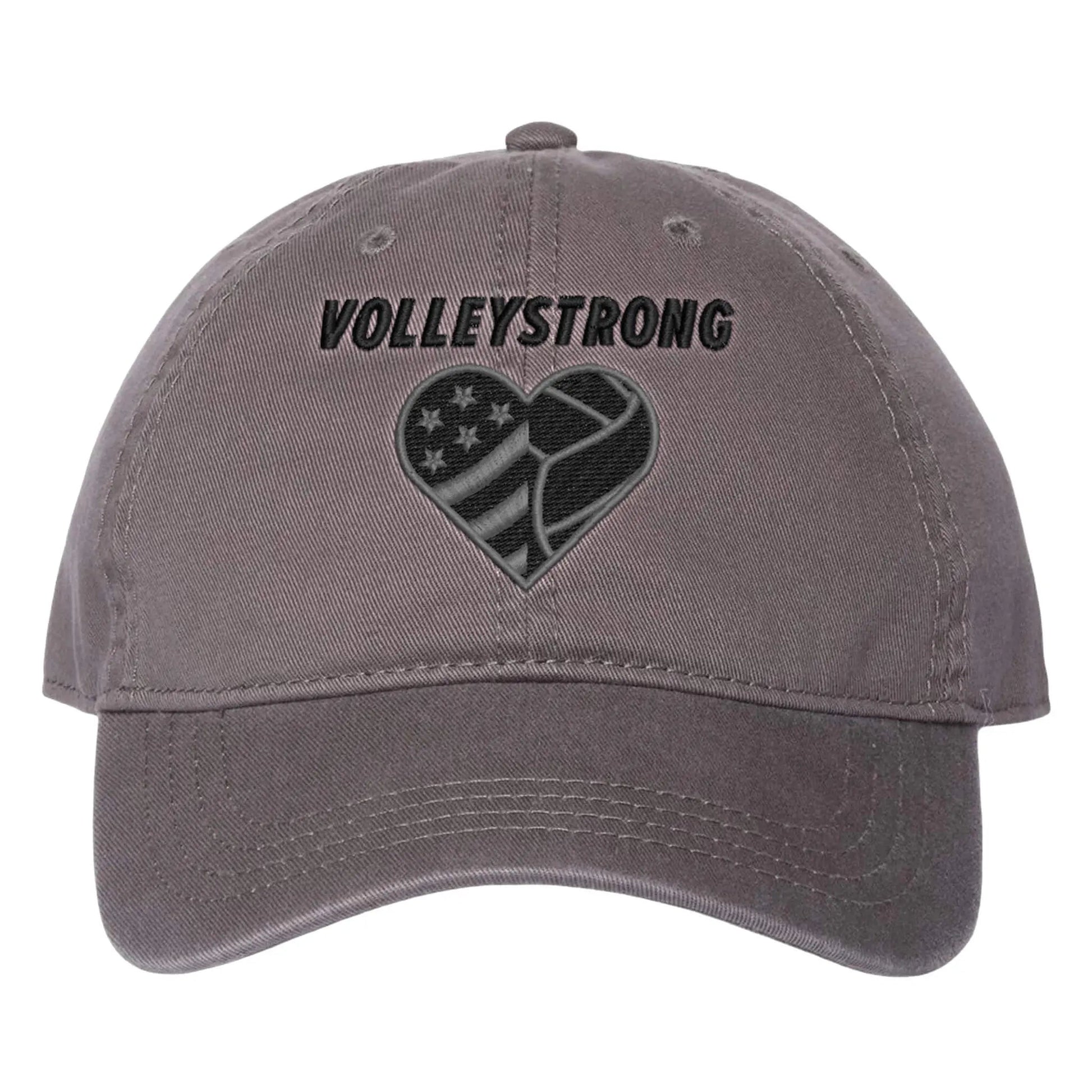Volleystrong Classic Dad Hat Charcoal - Maximum Velocity Sports