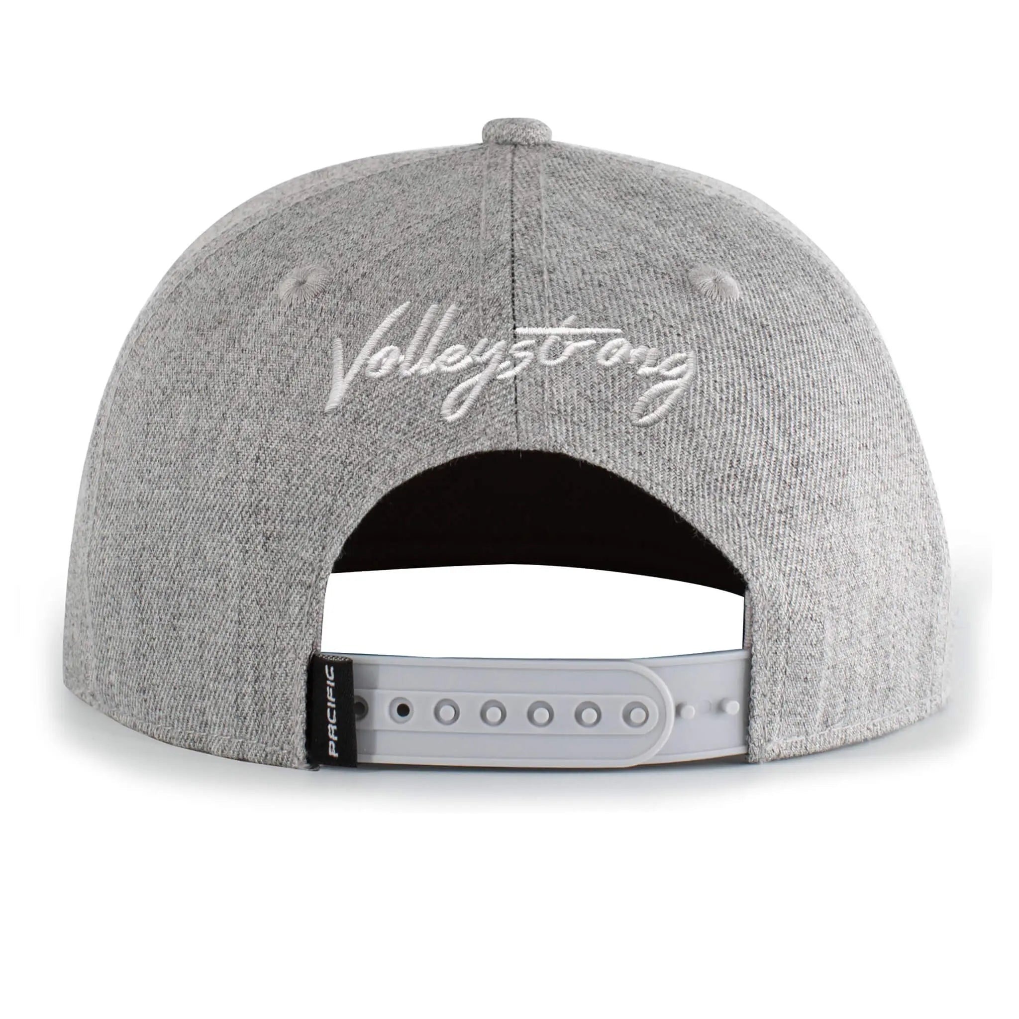 Volleystrong Classic Snapback Hat Light Heather/Black - Maximum Velocity Sports