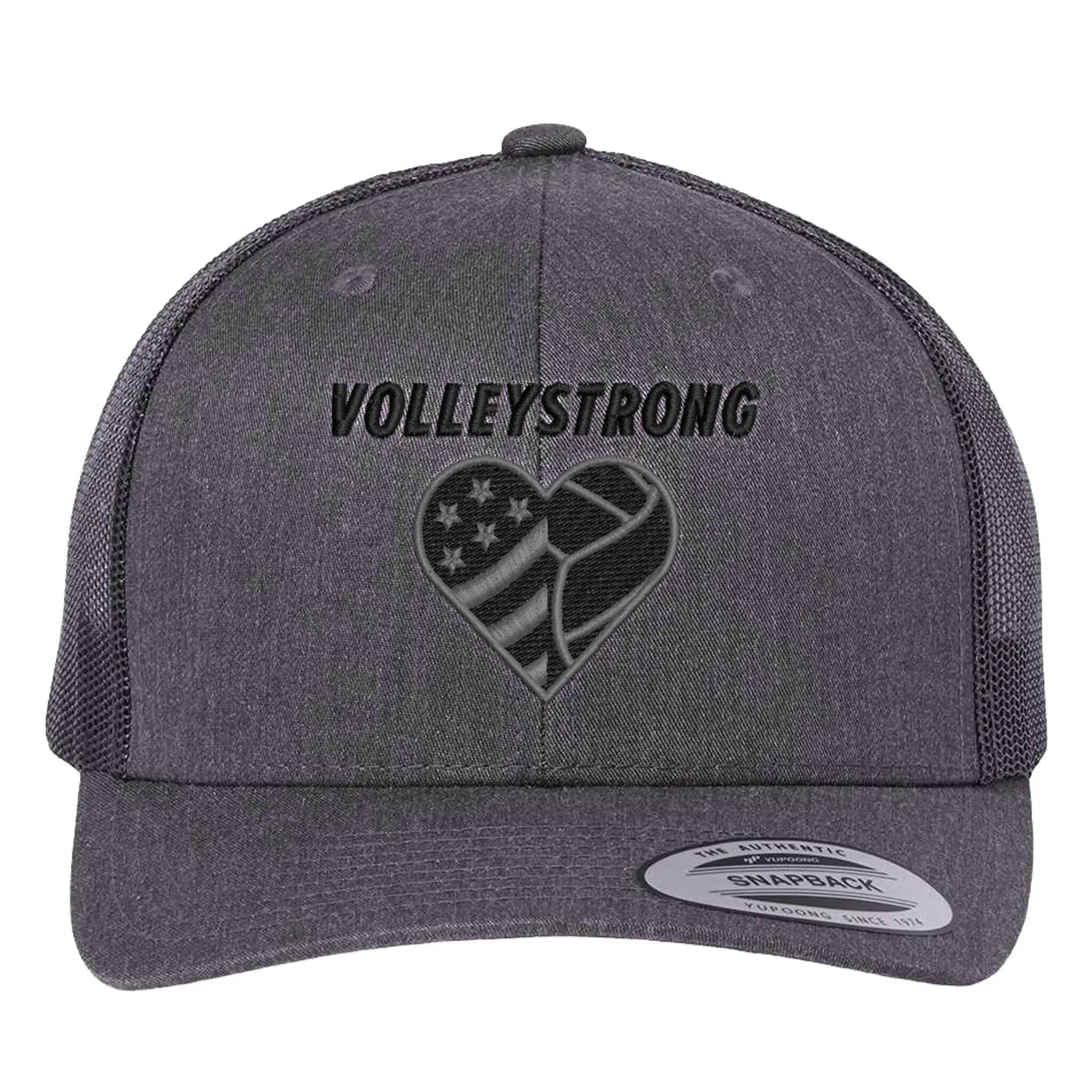 Volleystrong Classic Trucker Hat Dark Heather Grey - Maximum Velocity Sports
