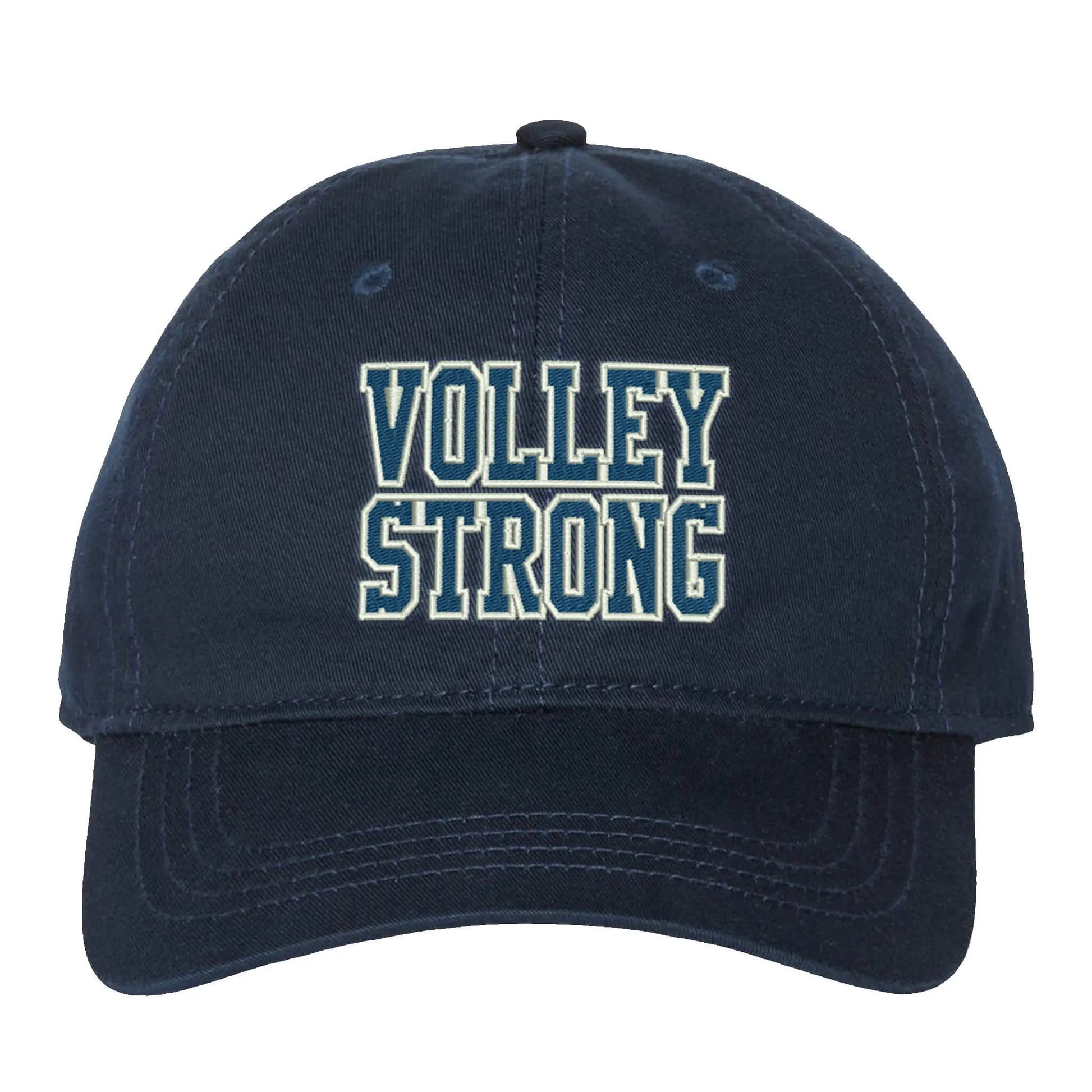 Volleystrong Collegiate Dad Hat Navy - Maximum Velocity Sports