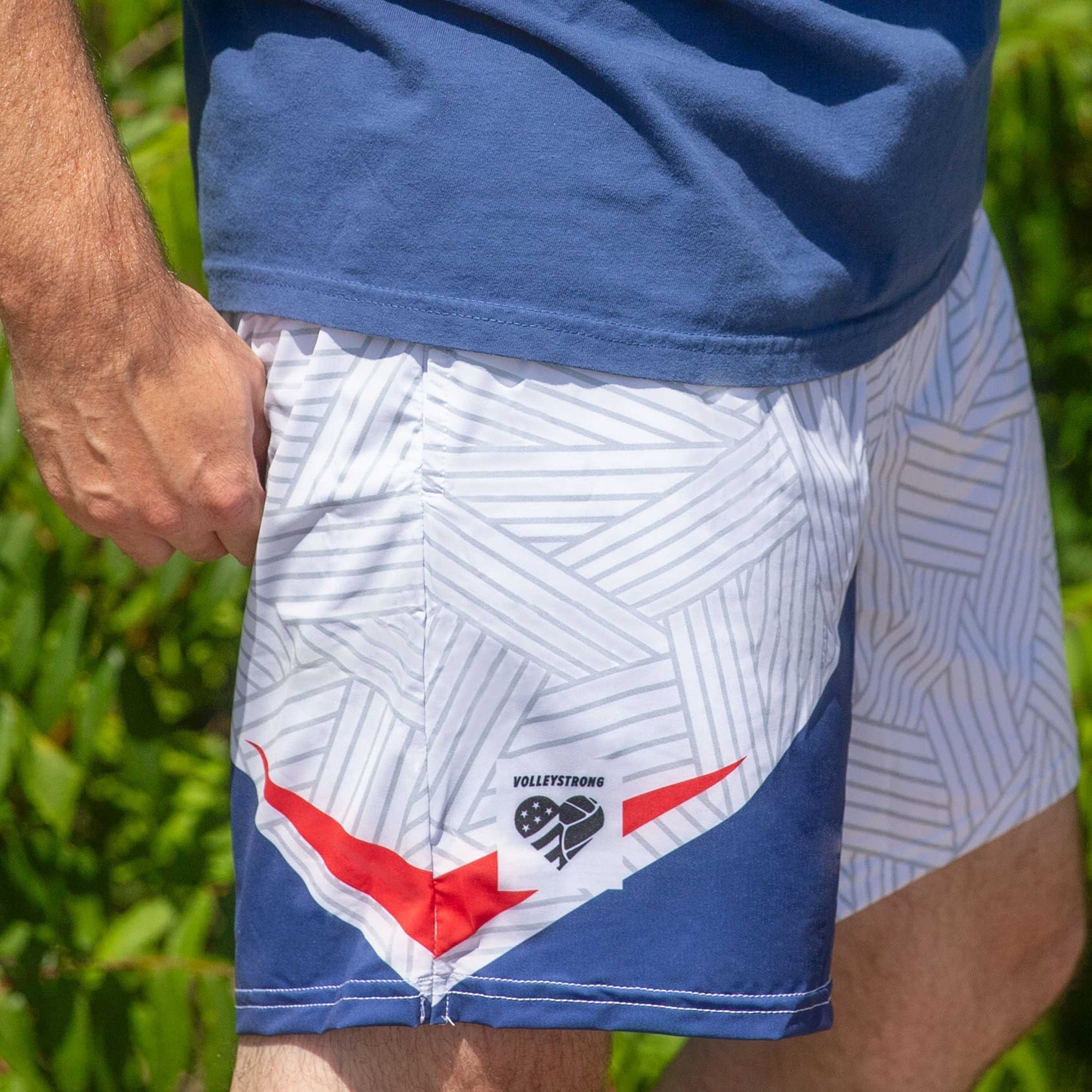Volleystrong RWB Men's Shorts - Maximum Velocity Sports