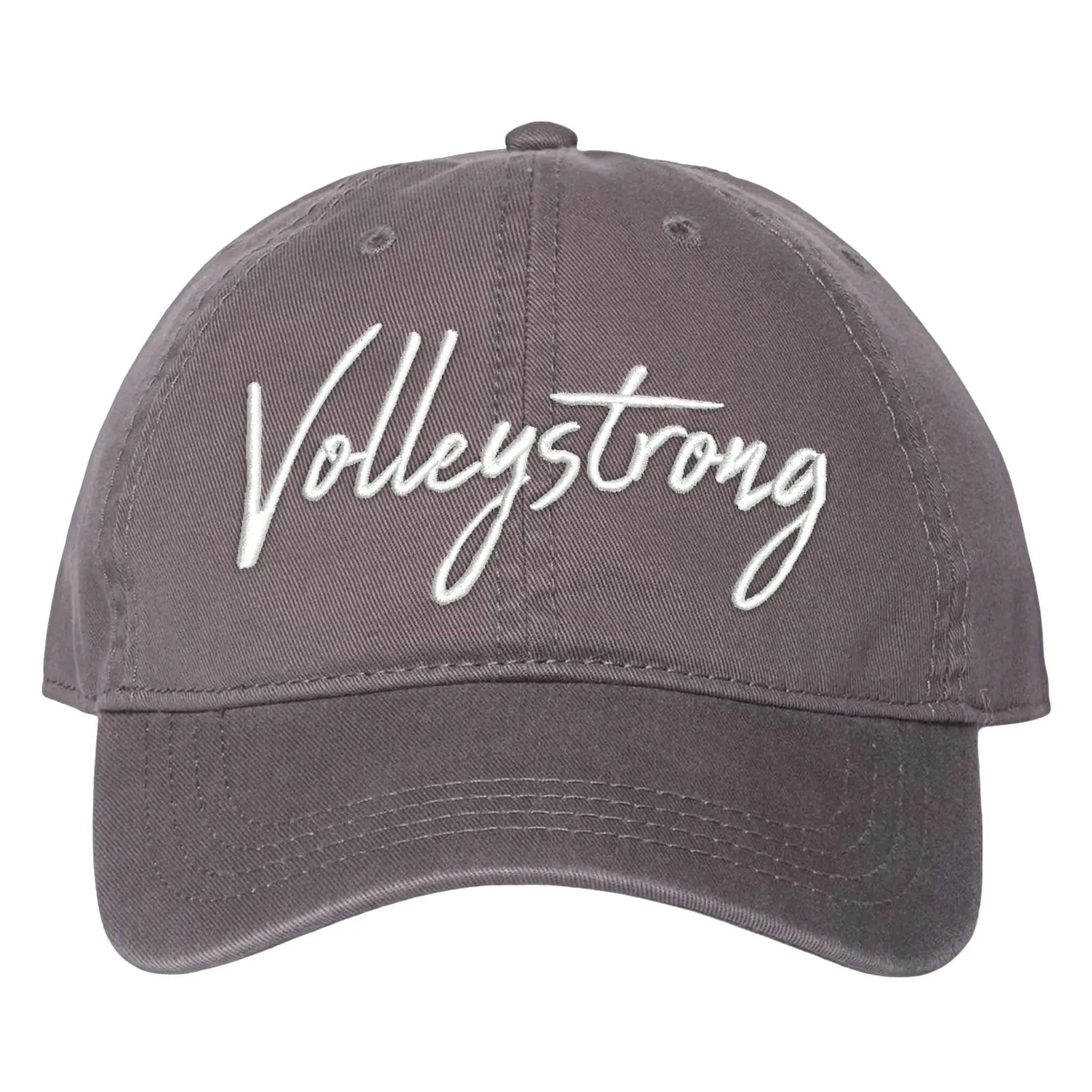 Volleystrong Signature Dad Hat Charcoal - Maximum Velocity Sports