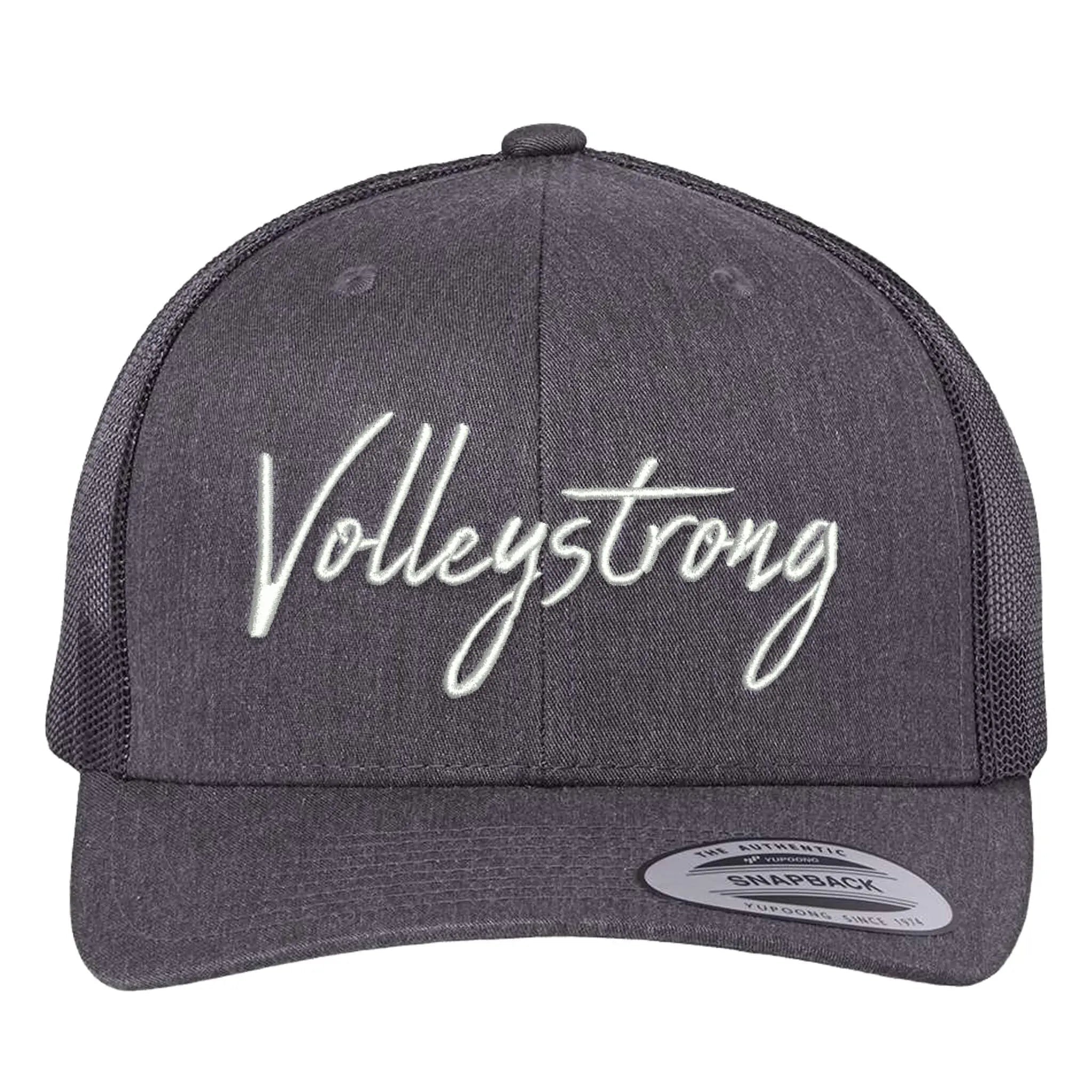 Volleystrong Signature Trucker Hat Dark Heather Grey - Maximum Velocity Sports