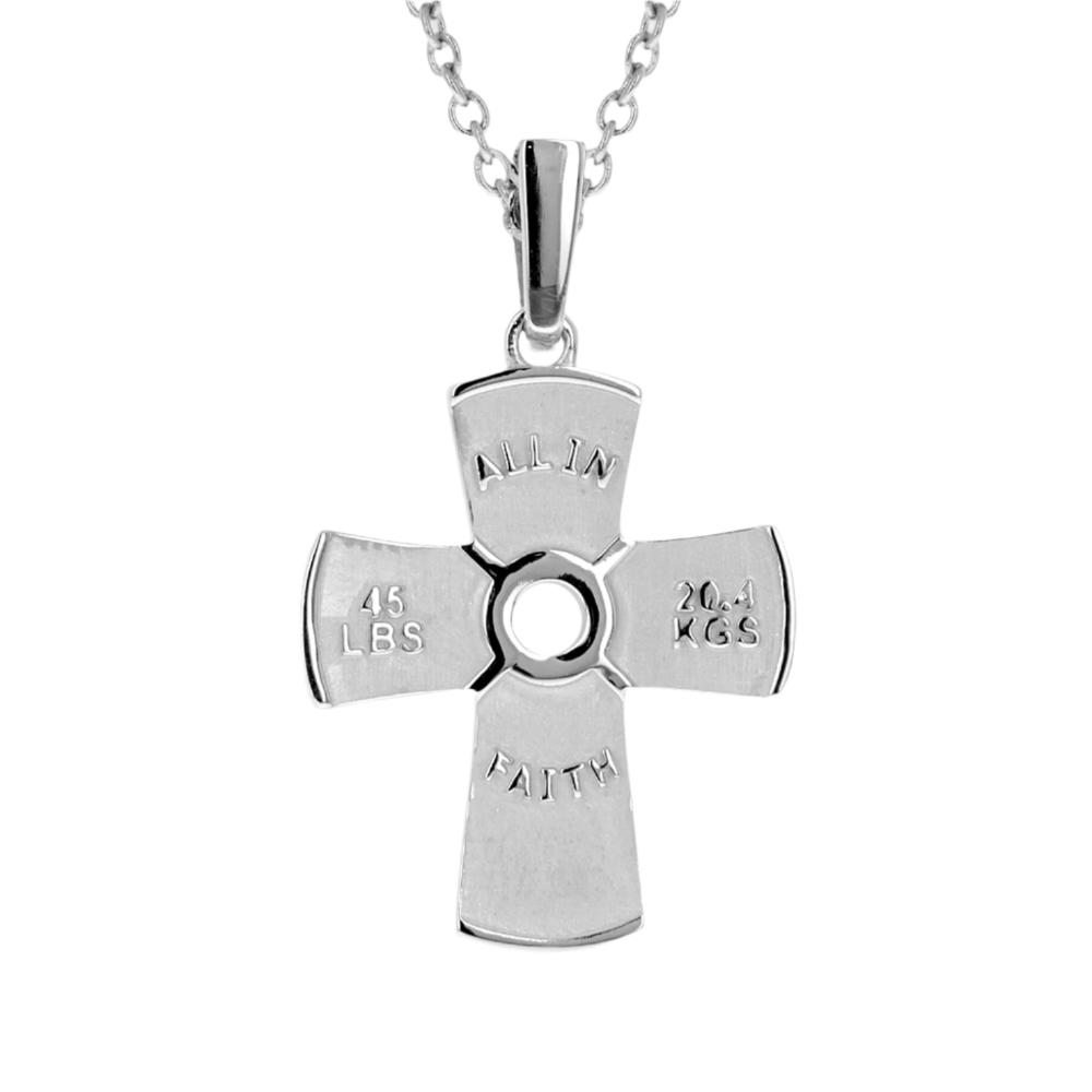 Weight Plate Cross Necklace - Maximum Velocity Sports