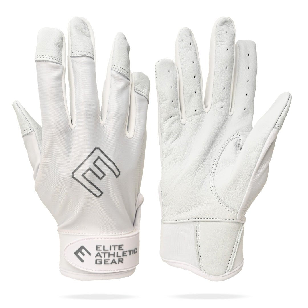 White Batting Gloves - Maximum Velocity Sports