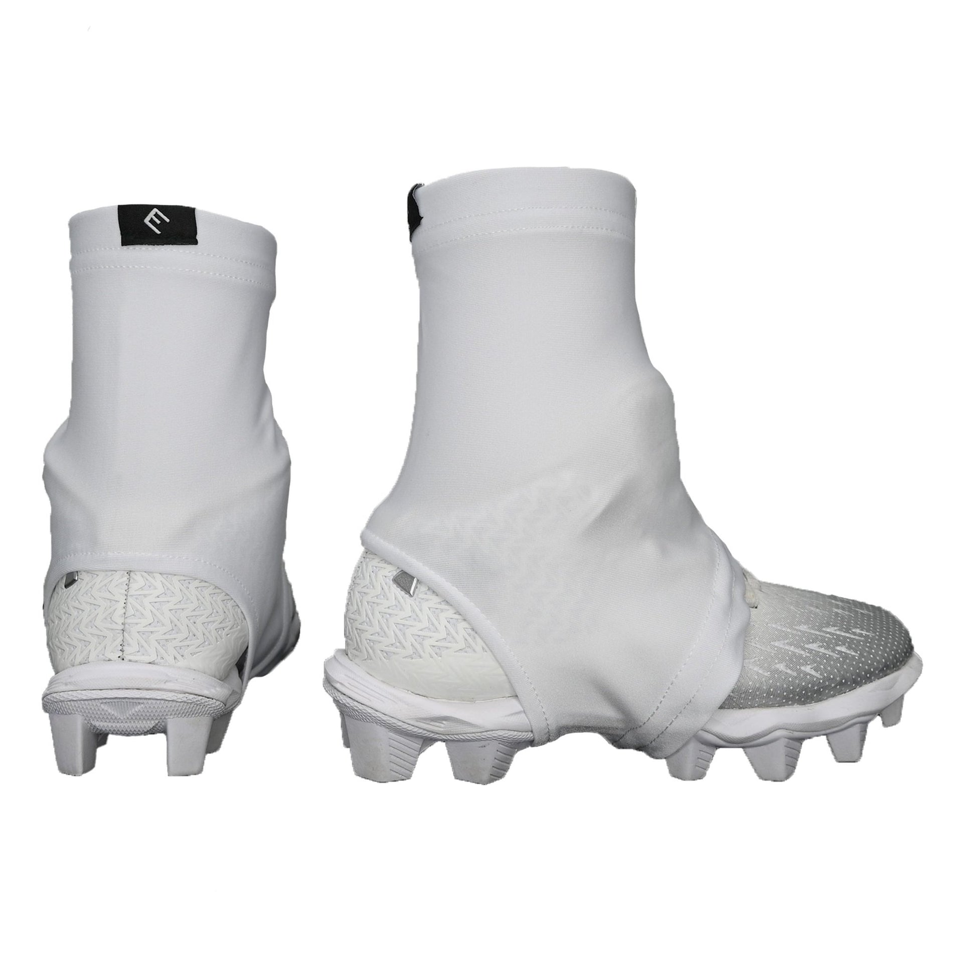 White Cleat Covers (Spats) - Maximum Velocity Sports