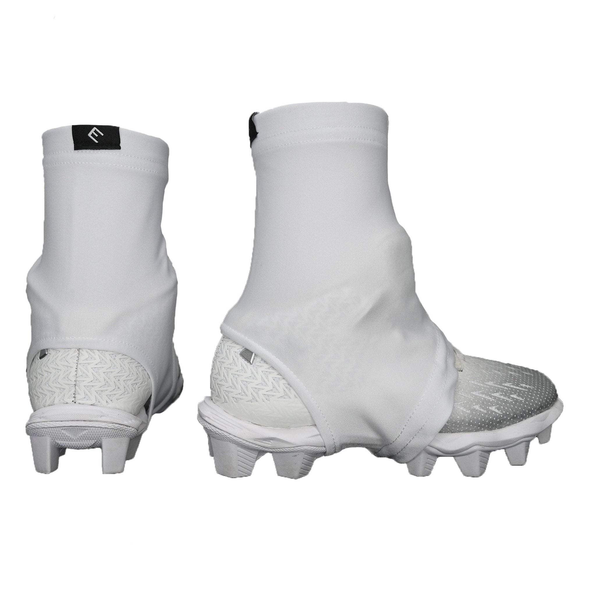 White Cleat Covers (Spats) - Maximum Velocity Sports