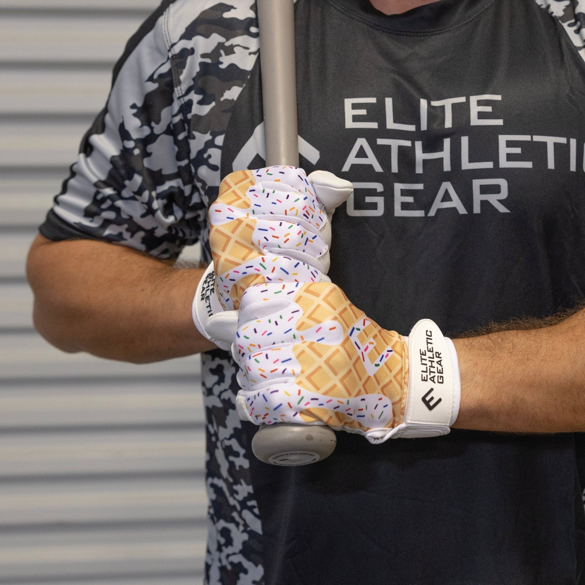 White Ice Cream Batting Gloves - Maximum Velocity Sports