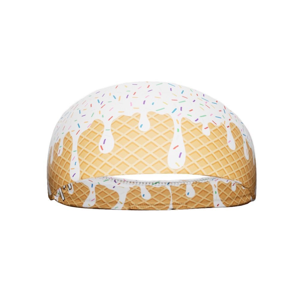 White Ice Cream Headband - Maximum Velocity Sports