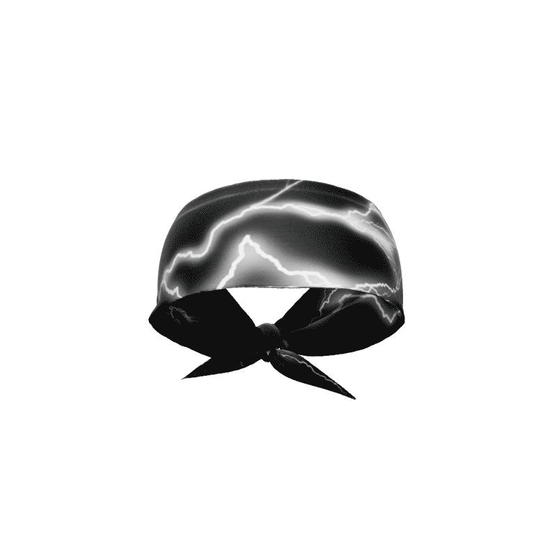 White Lightning Tie Headband - Maximum Velocity Sports