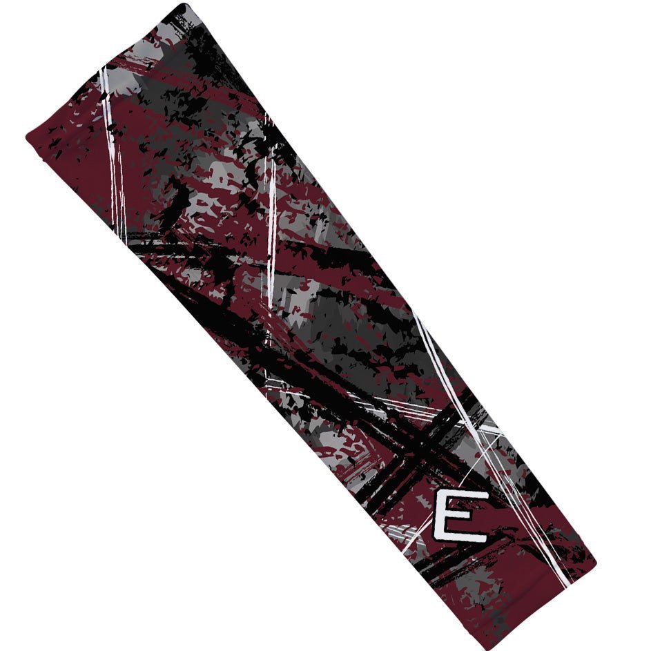 Wicked Maroon Arm Sleeve - Maximum Velocity Sports