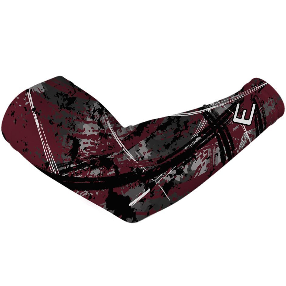 Wicked Maroon Arm Sleeve - Maximum Velocity Sports