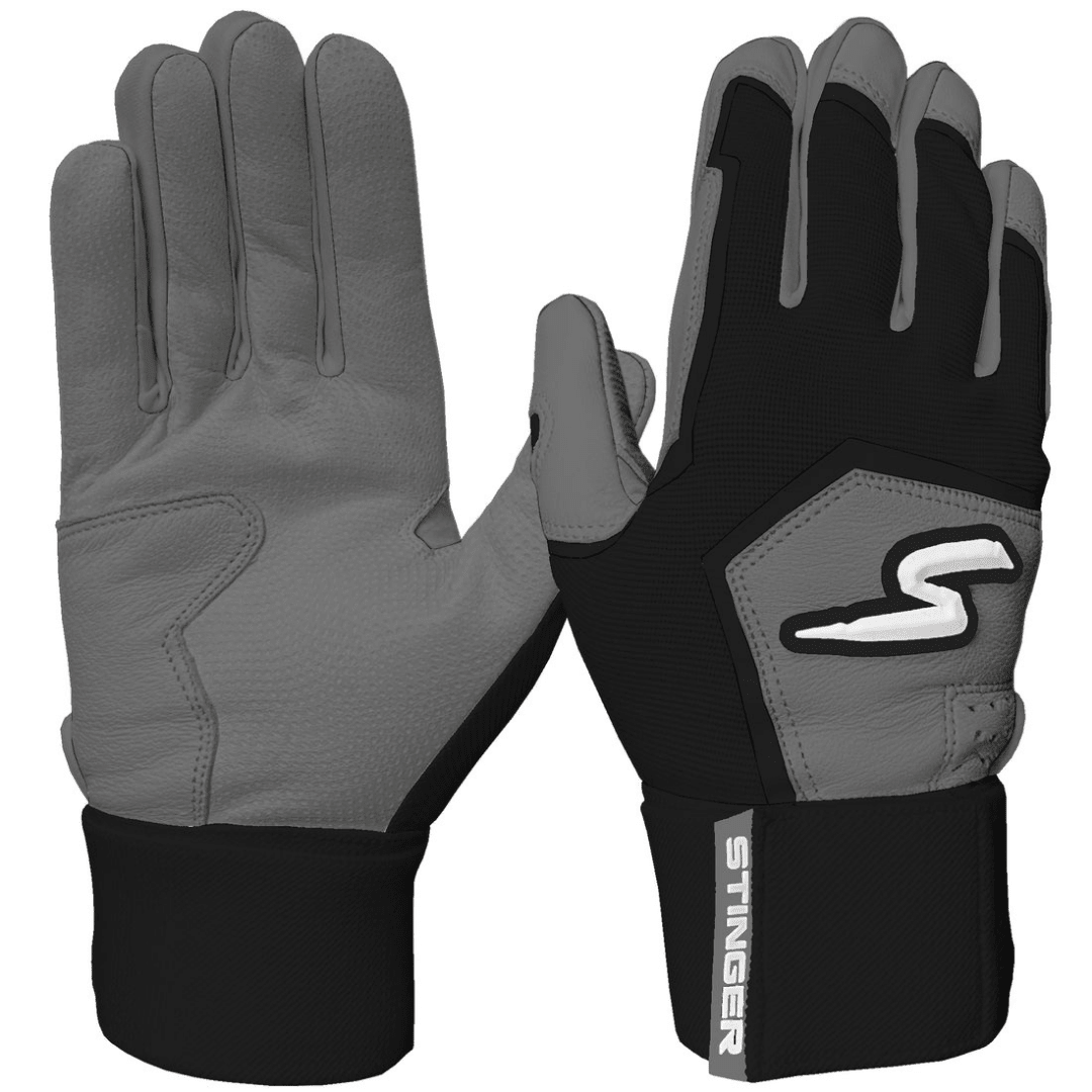 Winder Series Batting Gloves - Graphite & Black - Maximum Velocity Sports