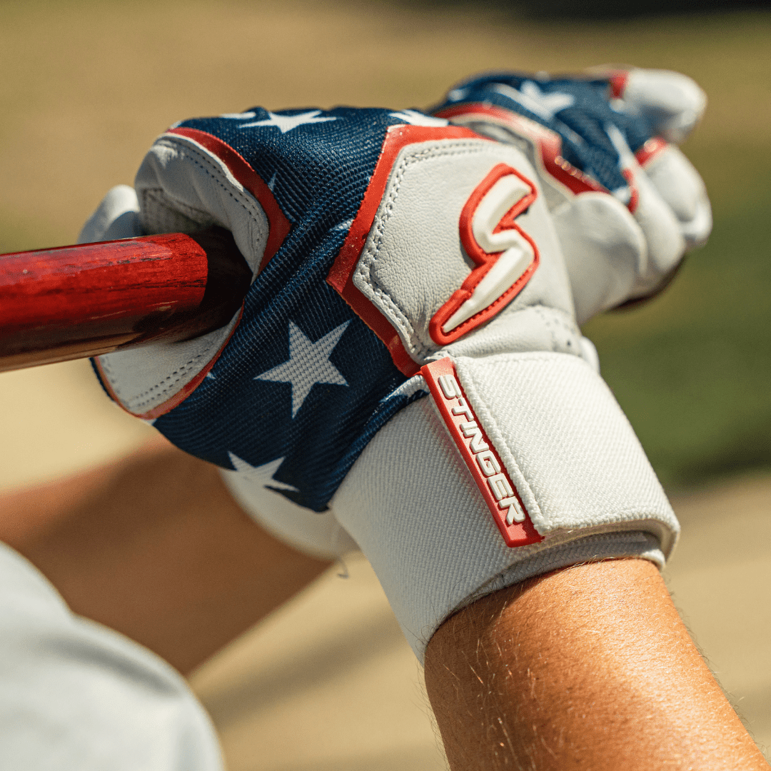 Winder Series Batting Gloves - 'Merica USA - Maximum Velocity Sports