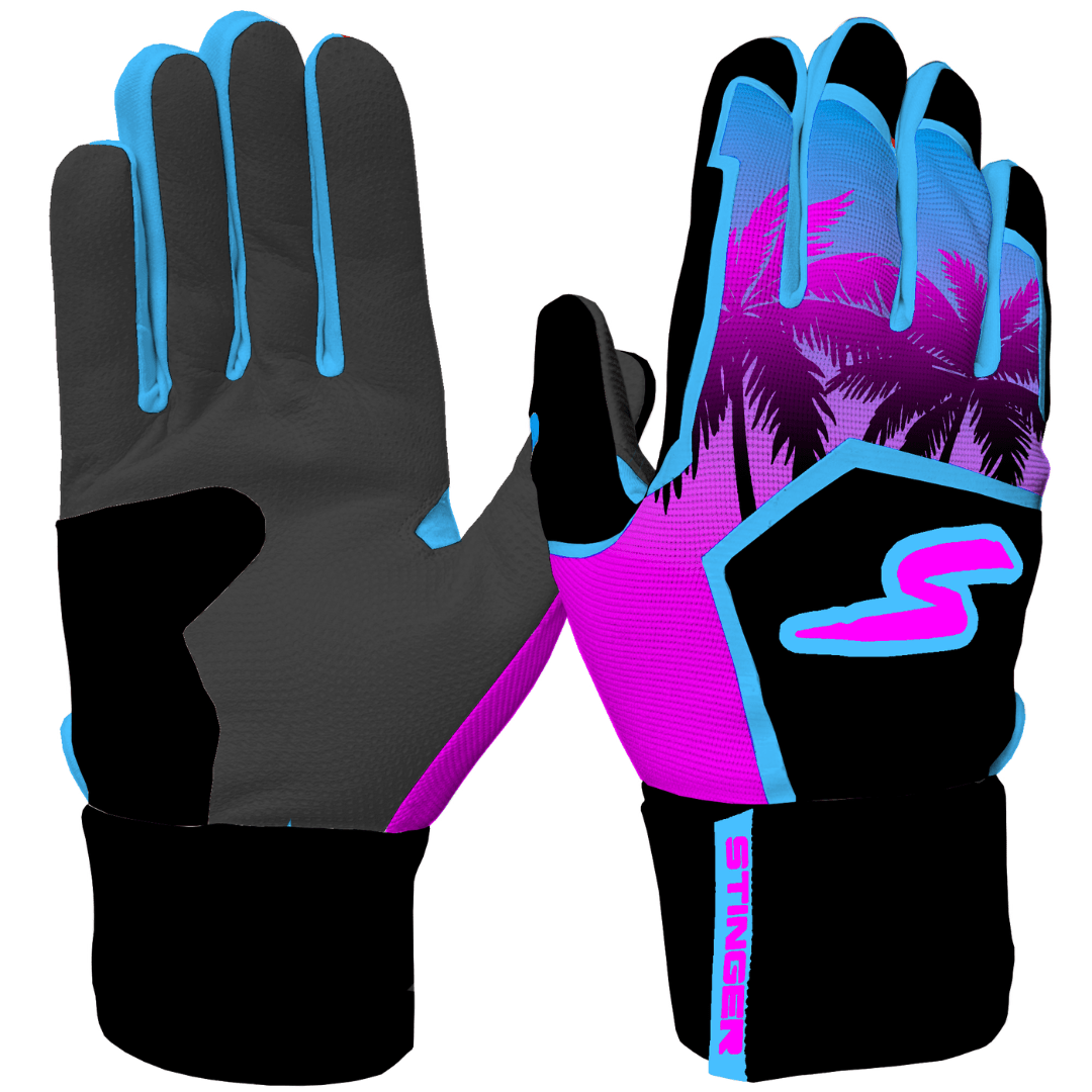 Winder Series Batting Gloves - Miami Nights - Maximum Velocity Sports