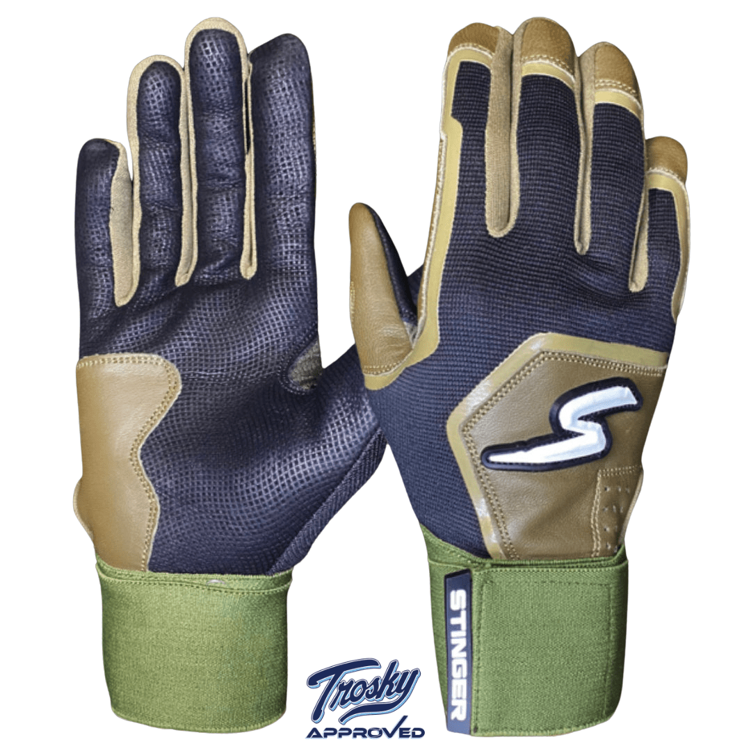 Winder Series Batting Gloves - Military Green & Black - Maximum Velocity Sports