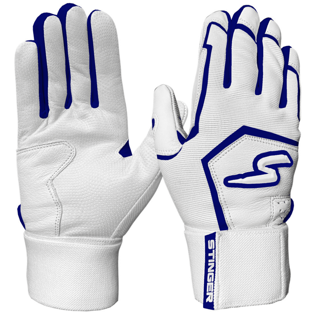 Winder Series Batting Gloves - Navy & White - Maximum Velocity Sports