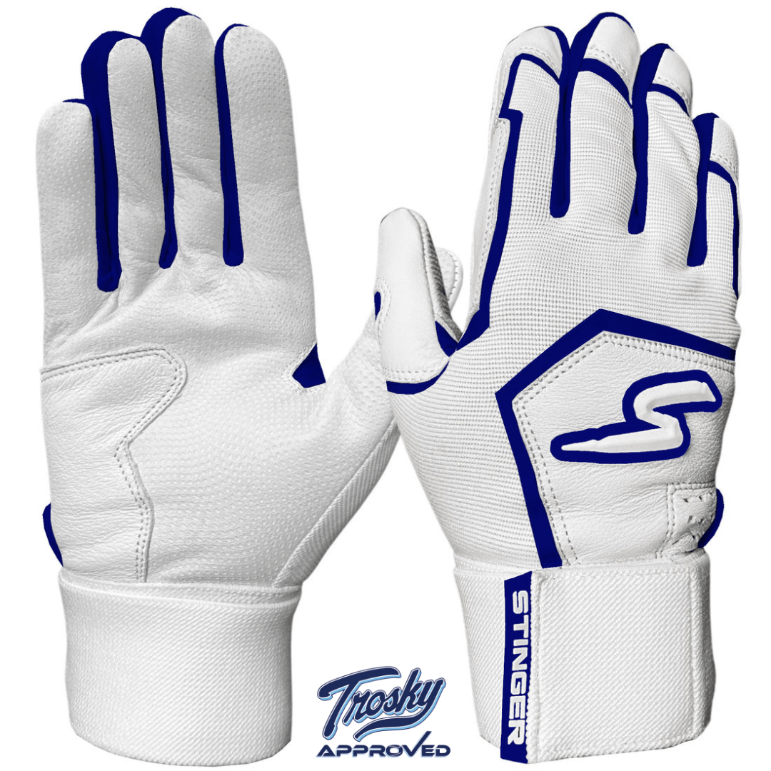 Winder Series Batting Gloves - Navy & White - Maximum Velocity Sports