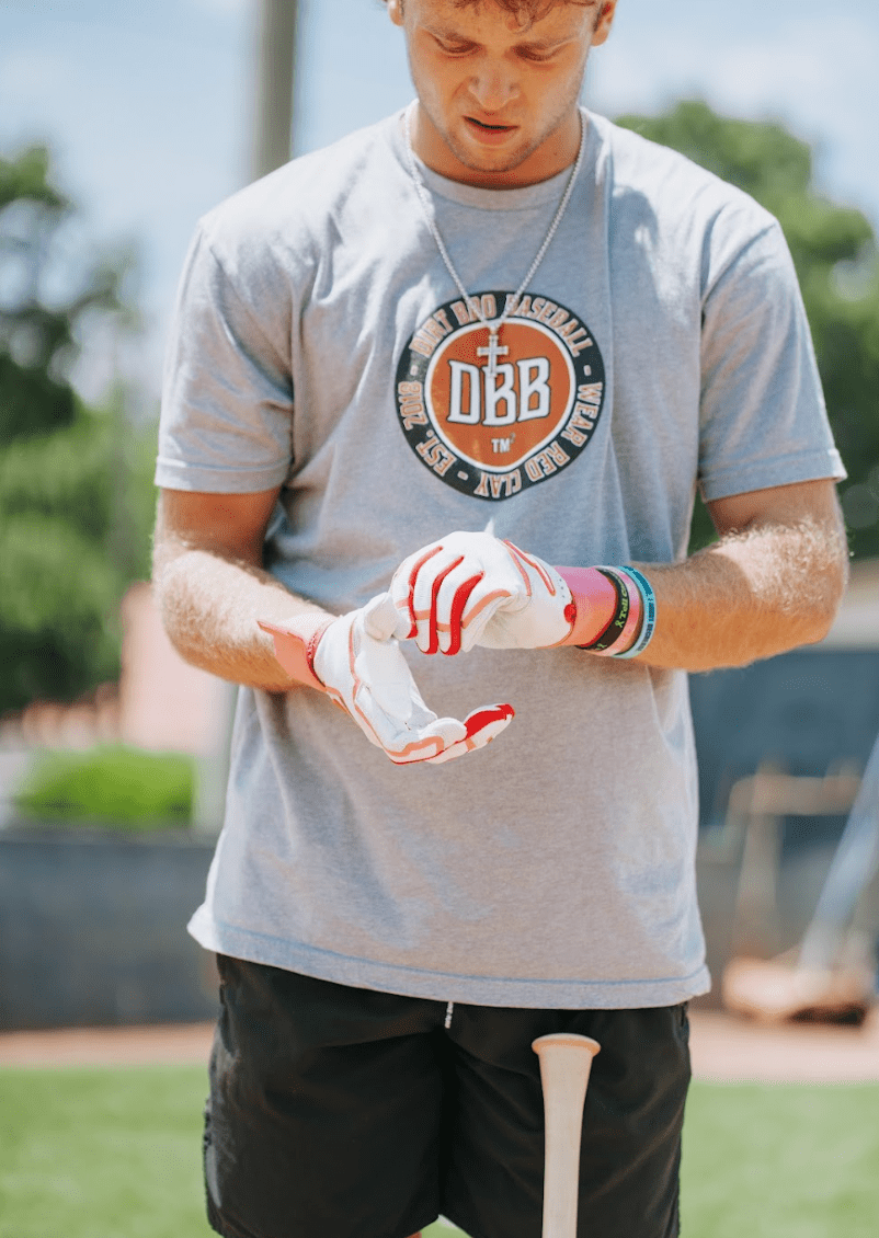 Winder Series Batting Gloves - Pink & White - Maximum Velocity Sports