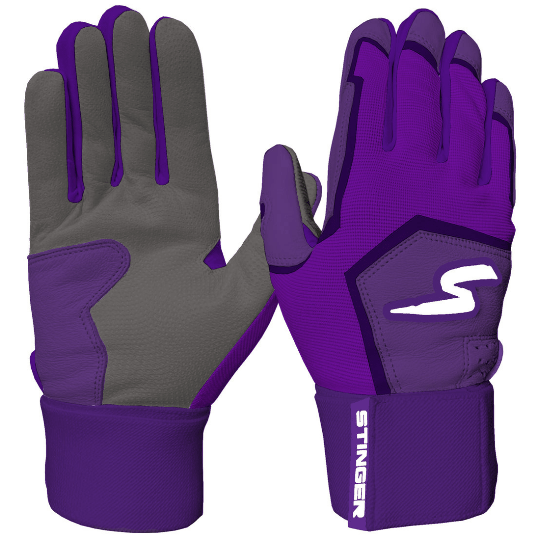 Winder Series Batting Gloves - Purple - Maximum Velocity Sports
