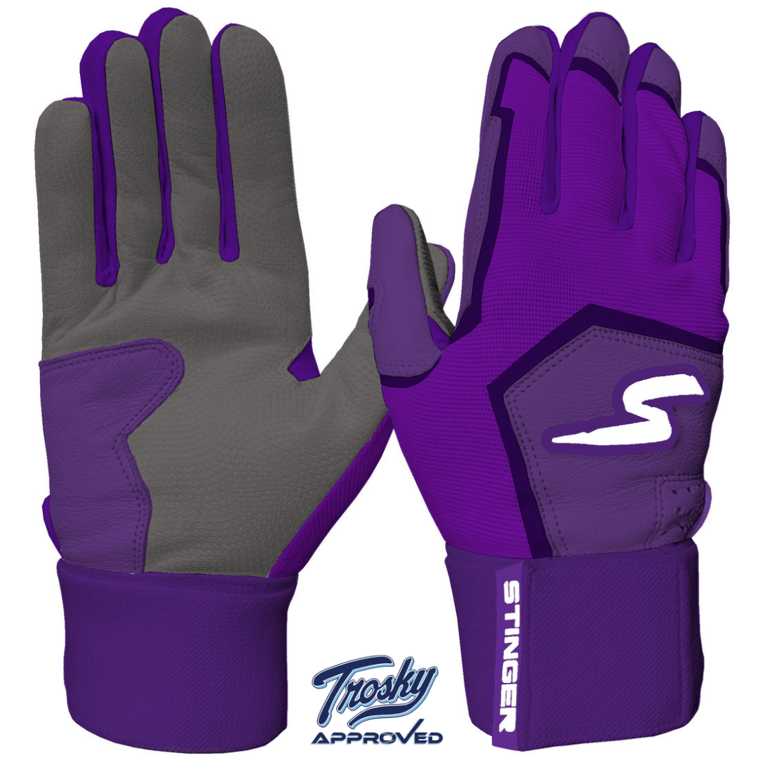 Winder Series Batting Gloves - Purple - Maximum Velocity Sports